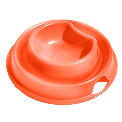 Outlook Design Italia V841A10060 Twin Cup contenedor de Comida para Perros y Gatos, Rojo