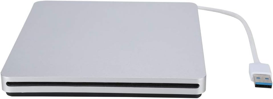 ciciglow External CD DVD Drive Portable External USB 3.0 CD DVD Rewriter Burner Burner 2MB Optical USB Drive for Notebook/Mobile PC/PC Desktop