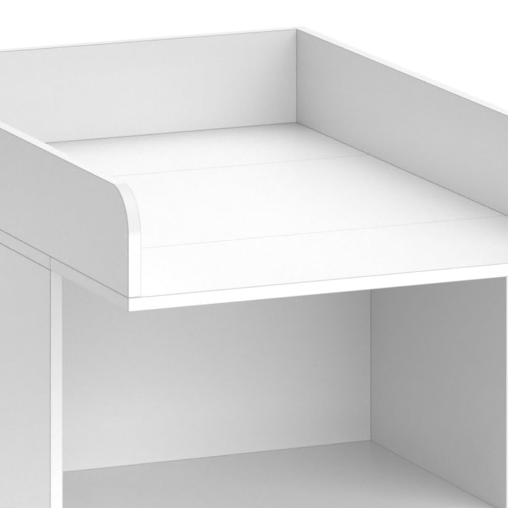 Vicco Cómoda Cambiador Leo, Blanco, 60 x 103 cm, con Estante Abierto y Cambiador extraíble