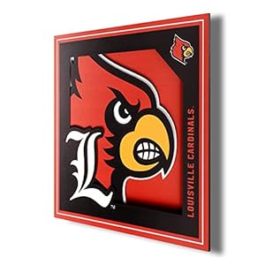 YouTheFan NCAA Louisville Cardinals 3D Logo Series Wall Art – 12×12