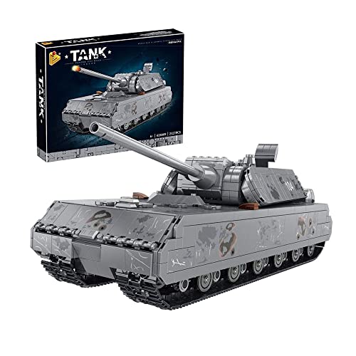 SCZWP8 Panzer Modellbausätze 2127 Teile Deutsch Panzer VIII Maus WW2 Militär Panzer Bausatz Für Kinder Und Erwachsene… – Bild 3