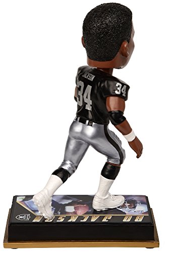 Forever Collectibles NFL Los Angeles Raiders Mens Los Angeles Raiders Bobblehead - 8 - Retired Player - Bo Jackson #34 - Special Order, Team Colors One Size - Thumbnail 2