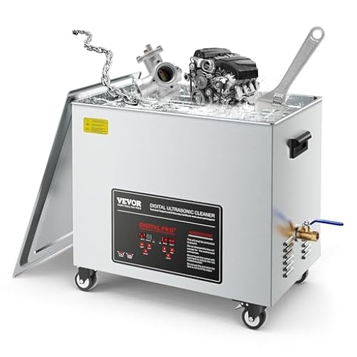 VEVOR Limpiador Ultrasónico Profesional 50 L, con Cesta de Limpieza y Pantalla Digital, 840 W, Acero Inoxidable, 40 kHz, con Ruedas para Piezas, Carburadores e Instrumentos, 595 x 395 x 525 mm | Ya disponible en tu tienda friki favorita! En mundofriki.es!