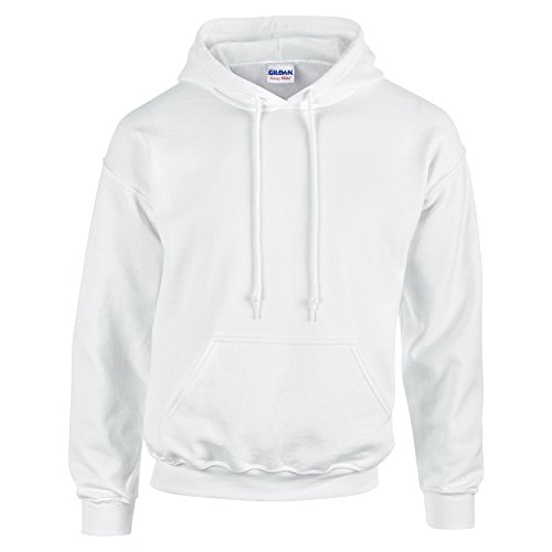 Gildan HeavyBlend, hooded sweatshirt M,White