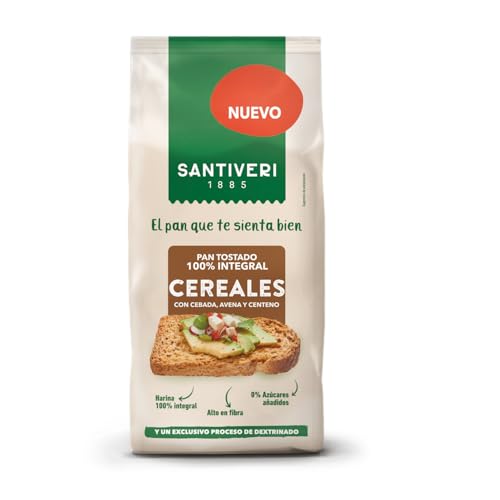 SANTIVERI - PAN TOSTADO 100% INTEGRAL CEREALES (1U)