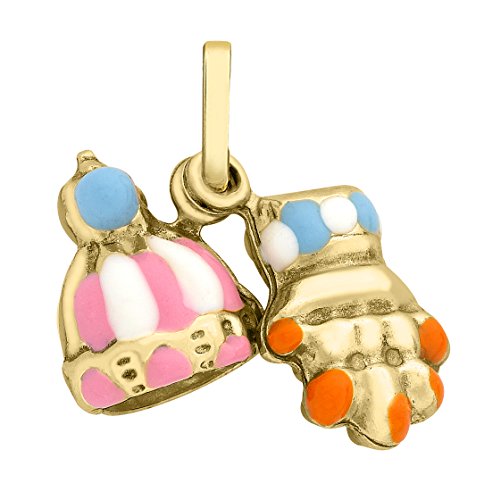 Colgante Carissima de oro amarillo de 9 quilates 375 sin gemas para mujer
