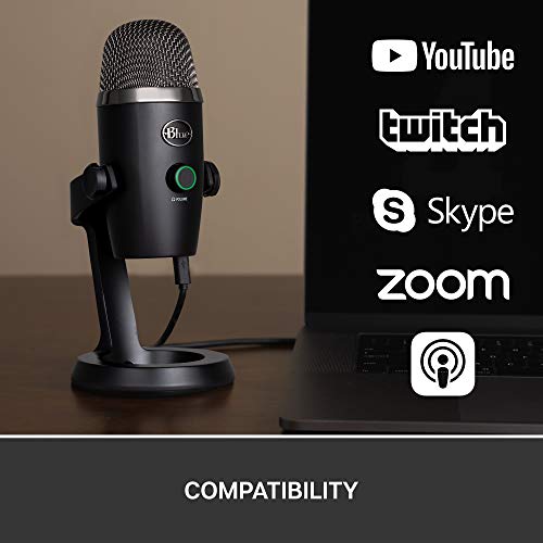 Logitech for Creators Blue Yeti Nano USB Microphone for Gaming, Streaming, Podcasting, Twitch, YouTube, Discord, Recording for PC and Mac, Plug & Play -Blackout - image 8