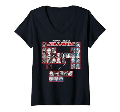 T-shirt Star Wars femme col V idéal pour vos soirées cinéma et conventions pop