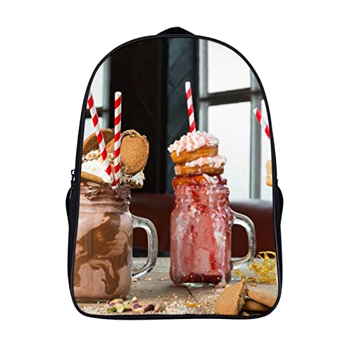 Sac à dos cool pour ados garçons grand cartable scolaire motif desserts