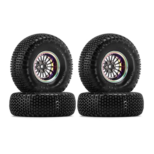 Roues Beadlock INJORA 1.3" et pneus XHX pour crawler TRX4M 1/18
