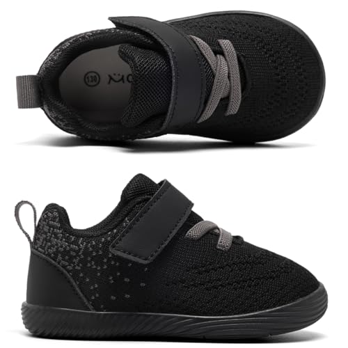 Image of MORENDL Toddler Sneakers Baby Boys & Girls Barefoot Shoes Lightweight Breathable Walking Running Tennis Athletic Sport Shoes