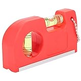 Dilwe Mini-Magnetwasserwaage, 2 Stück, ABS-TPR-Aluminiumrahmen, Horizontales Messwerkzeug mit Hochtransparenten, Seismischen Blasen, für die Installation von Fotorahmen zu Hause, Zum