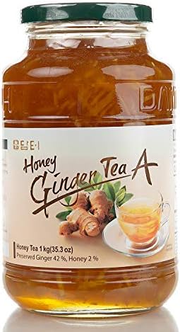 Damtuh Korean Honey Ginger Tea, Ginger with Honey, Ginger Marmalade, Ginger Sauce for Salad, Ginger Spread, Honey Ginger Jam, 35.27 Oz 1000g
