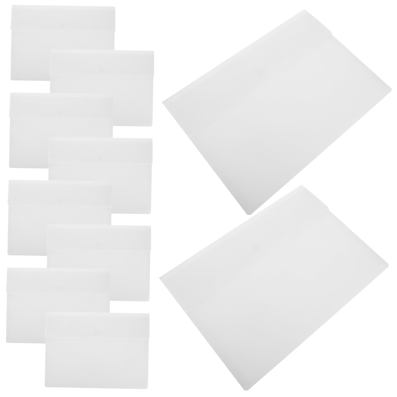 10 Pezzi Buste Porta Documenti in PP Spesso Impermeabili con Chiusura a Pressione Plastificate per Ufficio Scuola e Uso Quotidiano