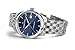 Hamilton Jazzmaster Gent Quartz Men's Watch, 40mm Stainless Steel Case, Swiss Made, Blue Dial Analog Wrist Watch for Men, 50m Waterproof, Sapphire Crystal, Stainless Steel Strap