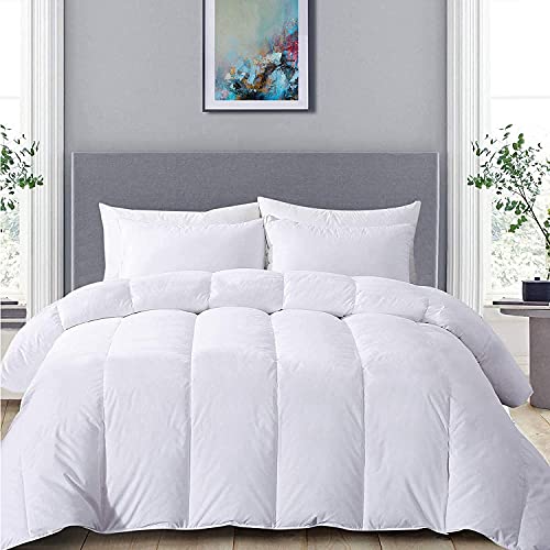 Night Comfort Feels Like Down Anti Allergy 7.5 Tog Light All Season Duvet (Double), White, Double 200x200cm