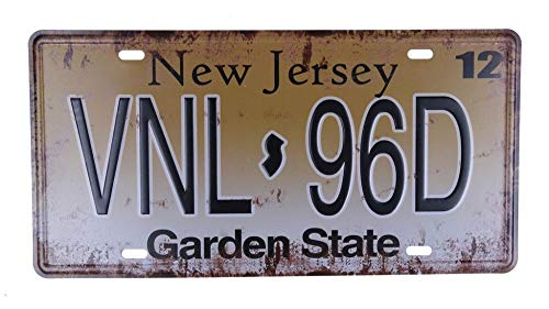 Placa Decorativa New Jersey
