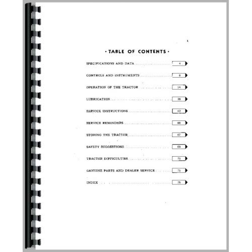 Operators Manual John Deere M Tractor omtm31051      Plastic Comb