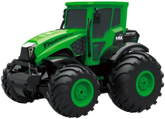 STEMTRON Amphibious Remote Control Car 1:14 Scale 4WD High-Speed Off-Road Truck, 15KM/H Waterproof IPX7 RC Car with 2.4GHz Full Proportional Steering, 7.4V 1200mAh Battery, FDual-Mode for Land & Water