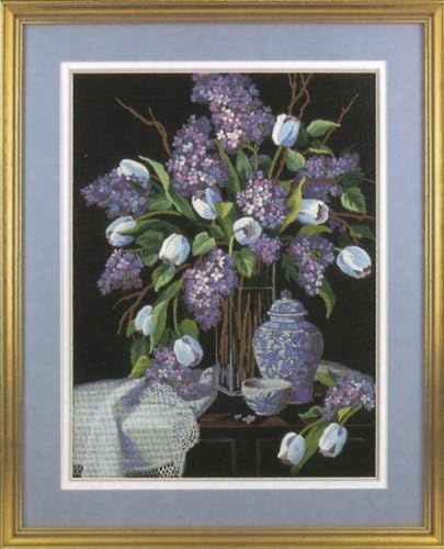 Amazon.com: Dimensions Lavender Lilacs and Lace Crewel Embroidery