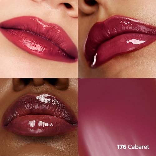 Image of Laka Fruity Glam Tint Mini | Glowing Korean Lip Tint with Hydrating Lightweight Texture | Buildable Color, Non-Sticky High Shine Gloss | K-Beauty Korean Makeup | #176 Cabaret, 0.07oz