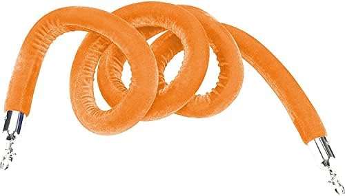 Twisted Velvet Rope Stanchion - 3m Red Queue Divider for Event Crowd Control, Braided Barrier Rope for Hotels, Weddings & Celebrations - Durable