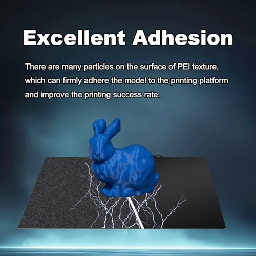 Image of 250x250mm Black Build Plate for AnkerMake M5 /Voron 2.4 V2 250, Double Sided Textured PEI+Smooth PEI Flexible Spring Steel Platform Heated Printing Bed for AnkerMake M5 /Voron 2.4 3D Printer