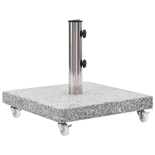 YAFF Parasol Base Granite 66.1 lb Square Gray