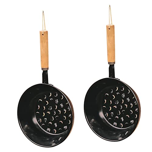 TOYANDONA 1 Juego Tanque De Ardor De Carbón Incendio Cámping Quemadores Para Cocinar Ollas De Carbón Estufas De Campamento Herramienta De Iluminación De Carbón Madera Negro 2 Piezas