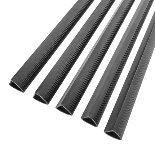FOSHISY 25 Pack A4 Binding Bar, Binding Spine Bar, Slide Grip Binding Bars, Report Cover Spine Bars for School and Office, 6mm, 25 Sheet Capacity, Black