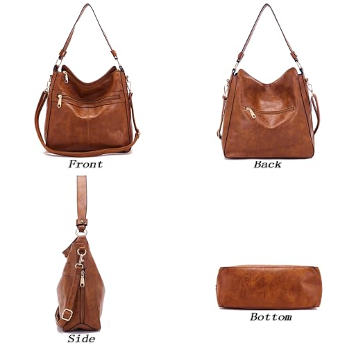 Set de Bolsos Hobo y Cartera para Mujer 4 Piezas miniatura 3