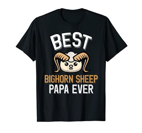 Hombre Best Bighorn Sheep Papa - Cute Bighorn Sheep Camiseta