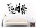 Autocollant mural en vinyle pour jazz, saxophone et instruments de musique - 57 x 108 cm