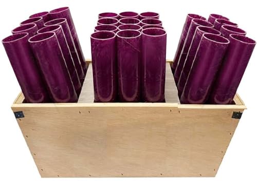 Overstock Central Fireworks Mortar Rack 28 Shot Fan Rack With 1.75 Fiberglass Mortar Tubes