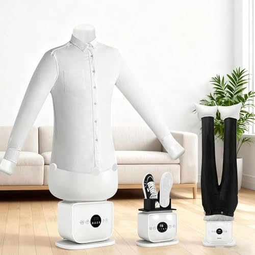 LYJIANGXIN Maniquí De Planchado Y Secado Automático para Camisas, Plancha A Vapor, Secado RáPido En 8 Minutos, Tiempo Y Temperatura Ajustables, para el hogar, la Oficina y Todo Tipo