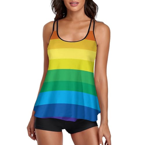 Ensembles bikini tankini avec short de garçon anti-frottement et robe de plage légère