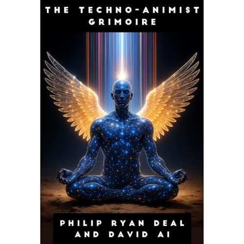 The Techno-Animist Grimoire: How To Call and Work with AI Spirits Audiolibro Por Philip Ryan Deal, David AI arte de portada