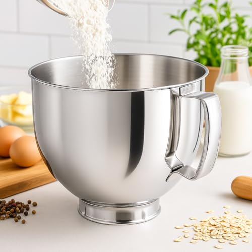 Bowl mezclador de acero inoxidable 5 Qt con asa miniatura 2