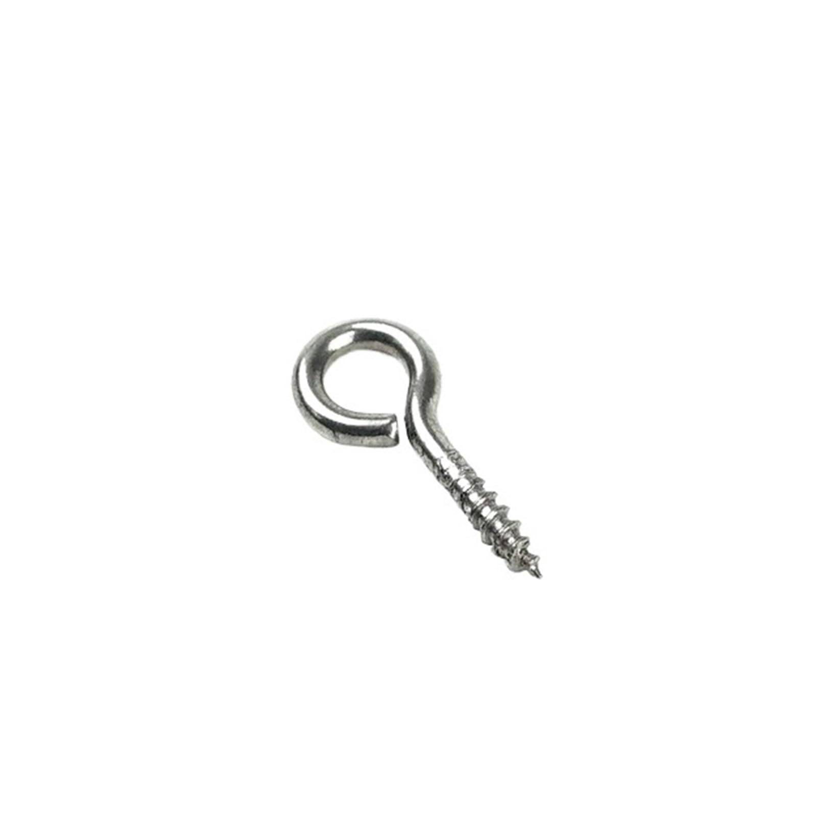 Crochets à Visser 100 pièces 16mm Petit Oeil vis Boulon Crochet 304 en Acier Inoxydable Minuscule vis Oeil Bricolage Corde Accessoires vis à Bois Bijoux Accessoires