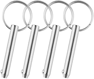 4 Pack Small Quick Release Pin, Diameter 5/16"(8mm), Usable Length 2.21", Full 316 Stainless Steel, Bimini Top Pin, Marine Hardware