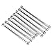 8PCS Aluminum Alloy Link Rod, Metal Full Link Rod Tie Lever Set Compatible with MN86 Series Model RC Car(Silver)