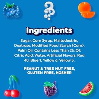 Airheads Mini Candy Bars, Taffy Variety Pack, Individually Wrapped Bulk Candy, Six Assorted Fruit Flavors Artificially Flavored, 5 Pound Bag