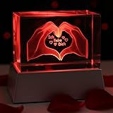 Kaltner Präsente Éclairage d’ambiance - Un cadeau spécial : Bloc de verre...