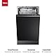 TEKA Einbau-Geschirrspüler, vollintegrierte Spülmaschine, 7 Spülprogramme, LED-Anzeige, Besteckkorb, 10 Maßgedecke – 45 cm
