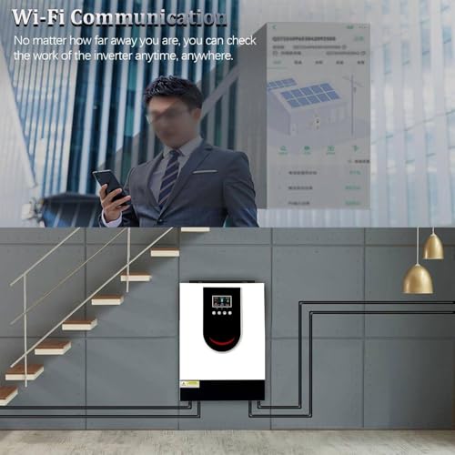 Inversor Solar Híbrido De 2kw/3,2kw, Carregador Inversor Híbrido Off-Grid De 12v/24v-220v, Com Contr
