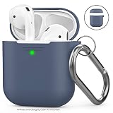 AHASTYLE AirPods Hülle Silikon AirPods Case [Front-LED Sichtbar] Kompatibel mit Apple AirPods...