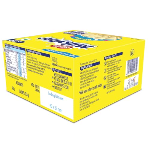 Image of MILKYBAR Nestle Tablet, Made With Milk Yummy & Creamy Treat, (24 Units X 22.5g / 24.5g), 540g / 588g (Product Weight May Vary)