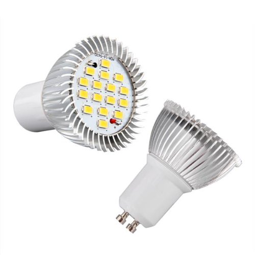 Ecloud ShopUS 4 GU10 Warm White 5630 SMD 16 LED High Power Spot Light Lamp Bulb 5W 3500K