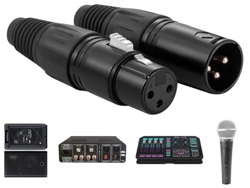 Fiche XLR pour microphone Lot de 24 prises audio pour studio