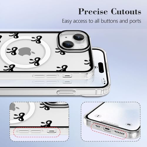 Coque iPhone 15 MagSafe incassable et fine, protection polycarbonate durable noire